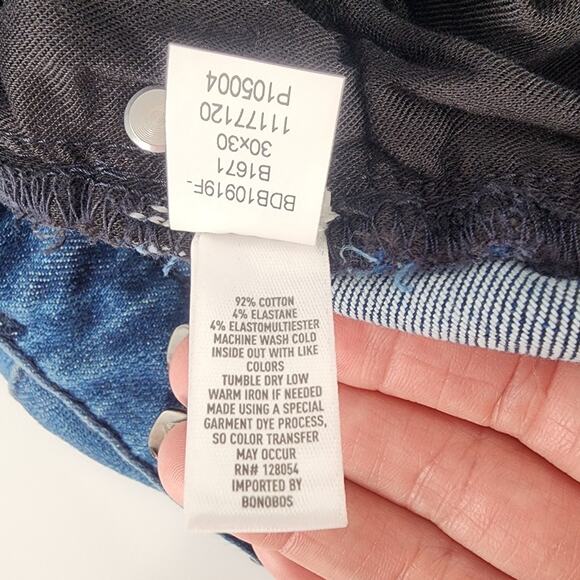 Bonobos Men's Medium Wash Denim Blue Jeans Men’s Size 30x30 - Picture 8 of 10